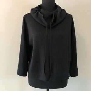 Women’s BB Dakota Steve Madden Black Cowl neck Cropped Knit Top size XS